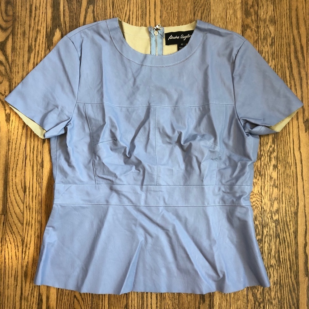 Sandra Angelozzi Lilac Vegan Leather Top | 42​​